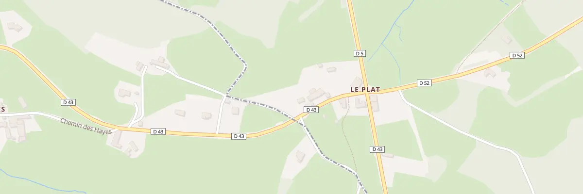 Plan du 5094 Le Plat à Saint-Bonnet-des-Bruyères