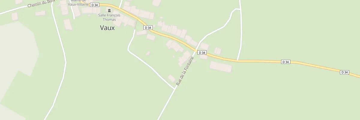 Plan du 3 Rue de la Fontaine à Vaux-Villaine