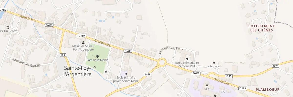 Plan du 621 Grande Rue à Sainte-Foy-l’Argentière