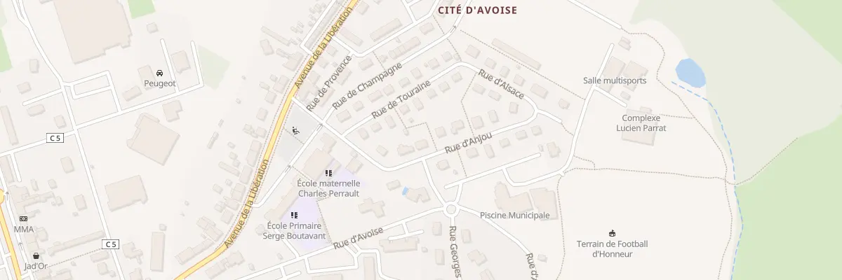 Plan du 3 Rue d’Anjou à Montchanin