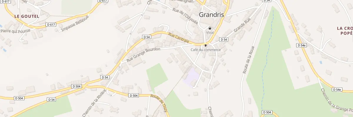 Plan du 5539 Rue de la Grange Bourdon à Grandris