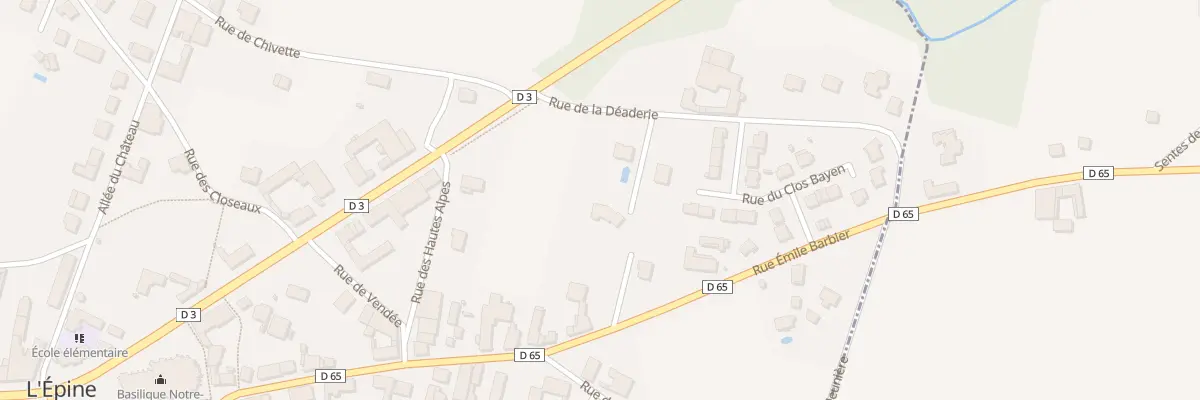 Plan du 12 Rue de la Deaderie à L’Épine