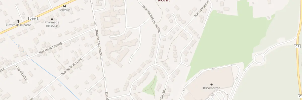 Plan du 33 Rue Honoré de Balzac au Breuil