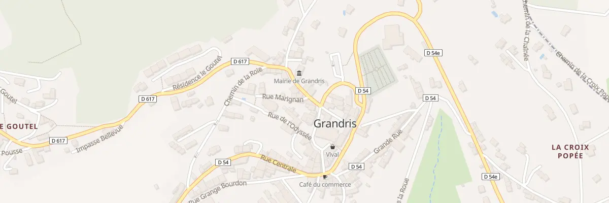 Plan du 5041 Rue de la Mairie à Grandris