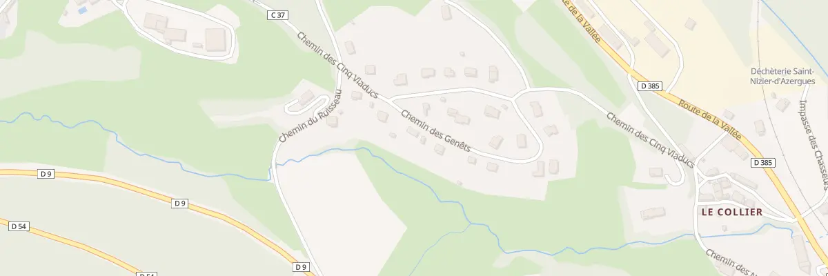 Plan du 253 Che des Genets à Saint-Nizier-d’Azergues