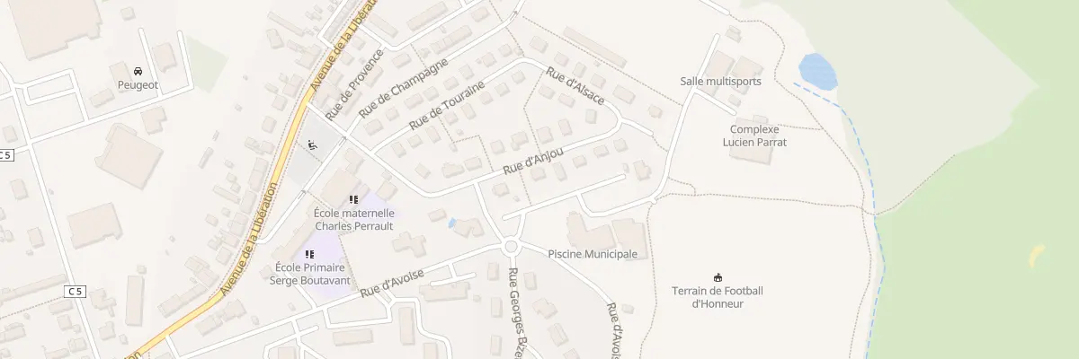 Plan du 4 Rue d’Anjou à Montchanin