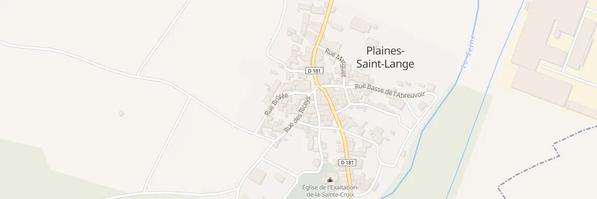 Plan du 1 Rue des Riceys à Plaines-Saint-Lange