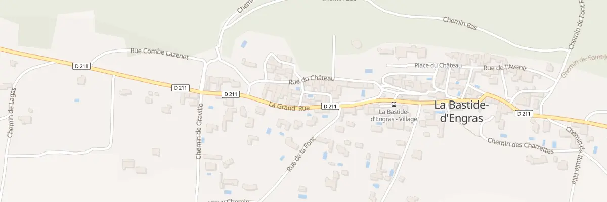 Plan du 5092 La Grand’ Rue à La Bastide-d’Engras