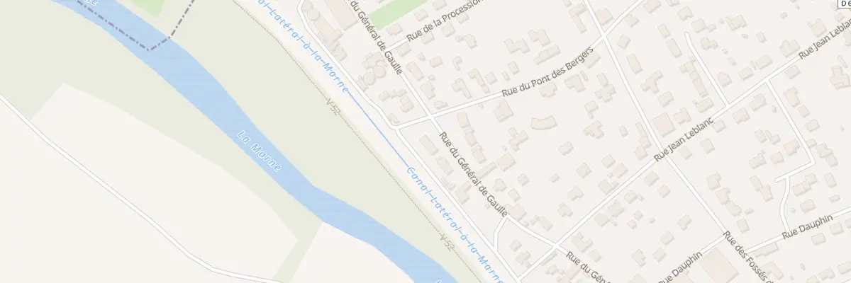 Plan du 76 Rue du General de Gaulle à Pogny