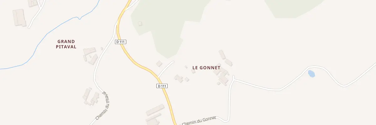 Plan du 5242 Le Gonnet à Brullioles