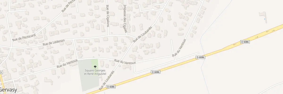 Plan du 5 Rue de Loubanès à Saint-Gervasy