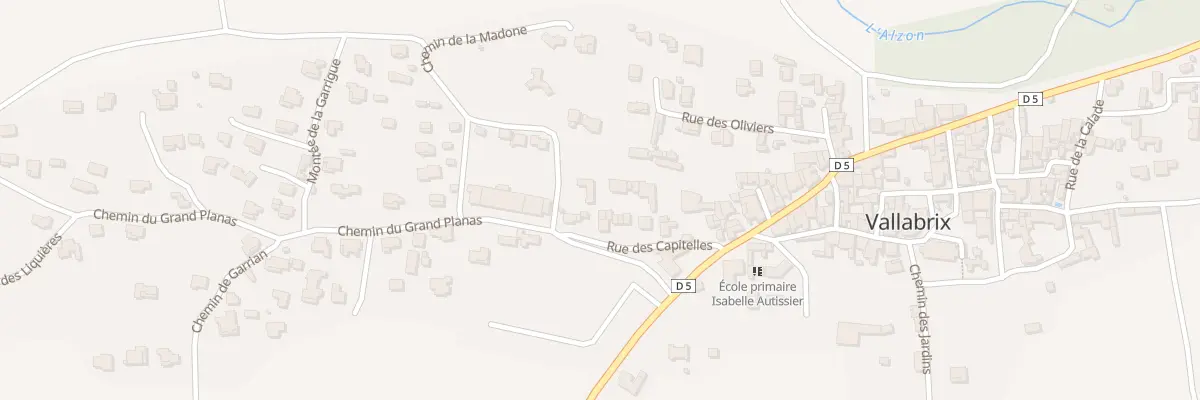 Plan du 5003 Le Village à Vallabrix