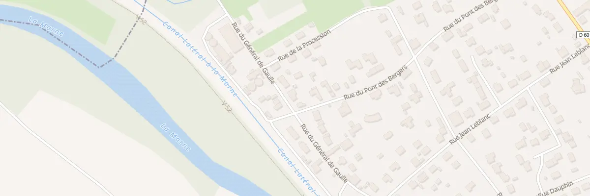 Plan du 79 Rue du General de Gaulle à Pogny