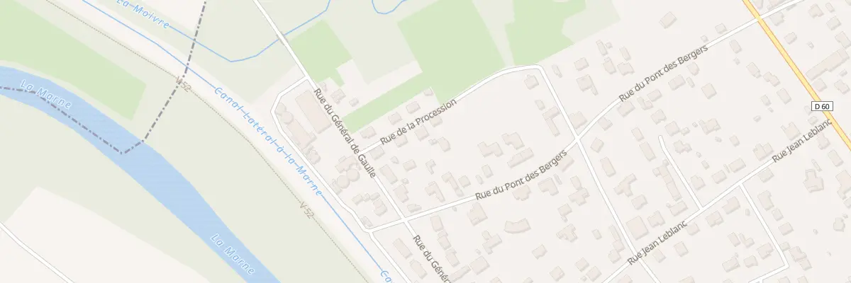 Plan du 7 Rue de la Procession à Pogny