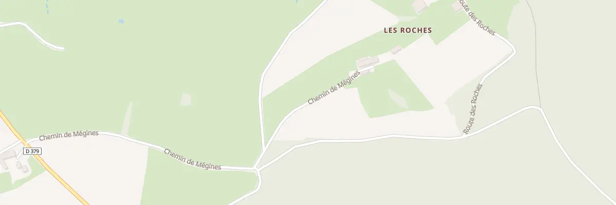 Plan du 5034 Les Roches à Suin