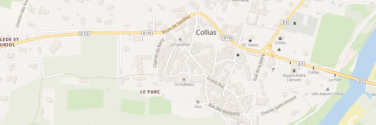 Plan du 1 Rue du Presbytère à Collias