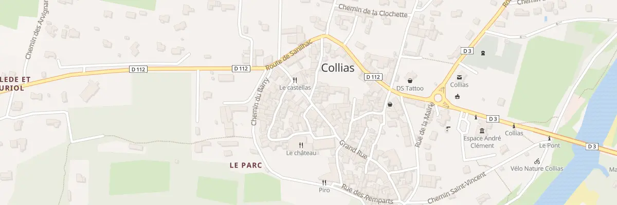 Plan du 2 Rue du Presbytère à Collias
