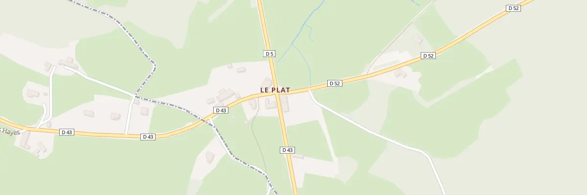 Plan du 5100 Le Plat à Saint-Bonnet-des-Bruyères