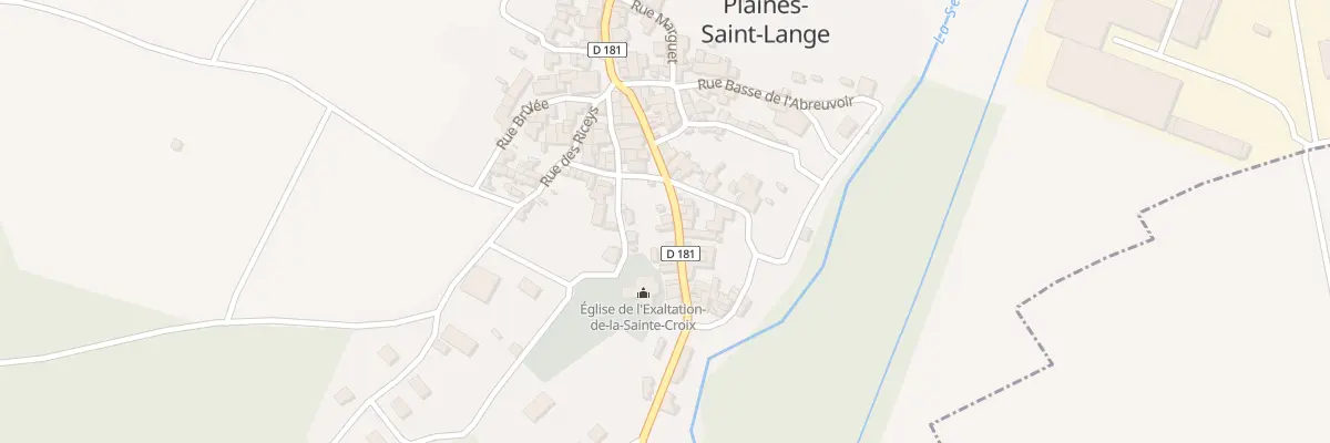 Plan du 13 Gr Grande Rue du Moulin à Plaines-Saint-Lange