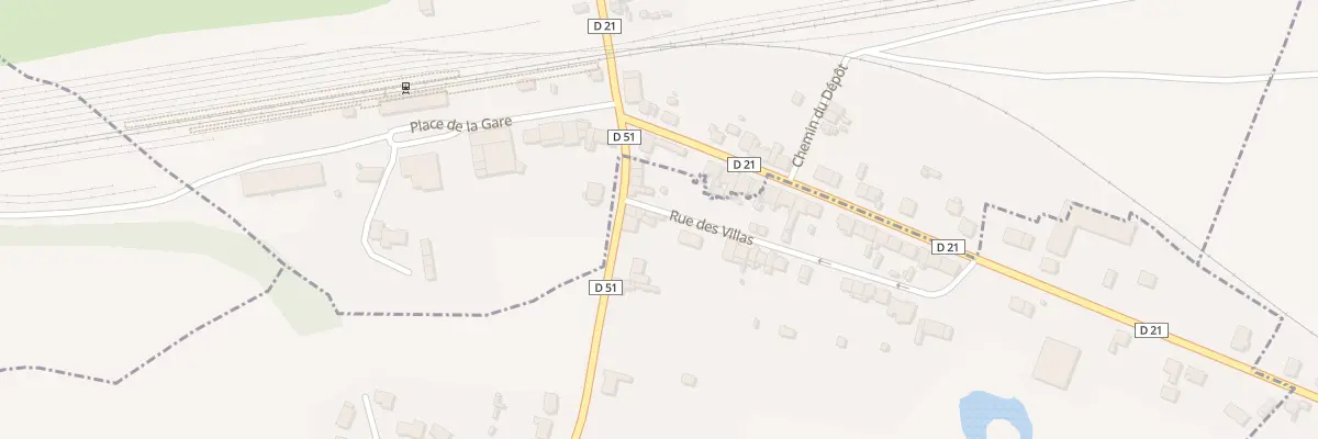 Plan du 1A Rue des Villas à Coucy