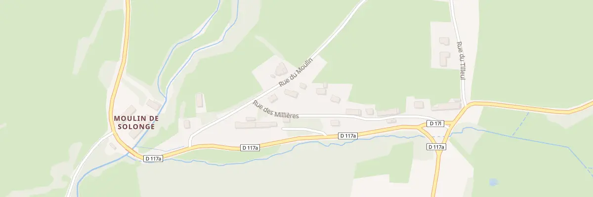 Plan du 6 Rue du Moulin (solonge) à Mimeure