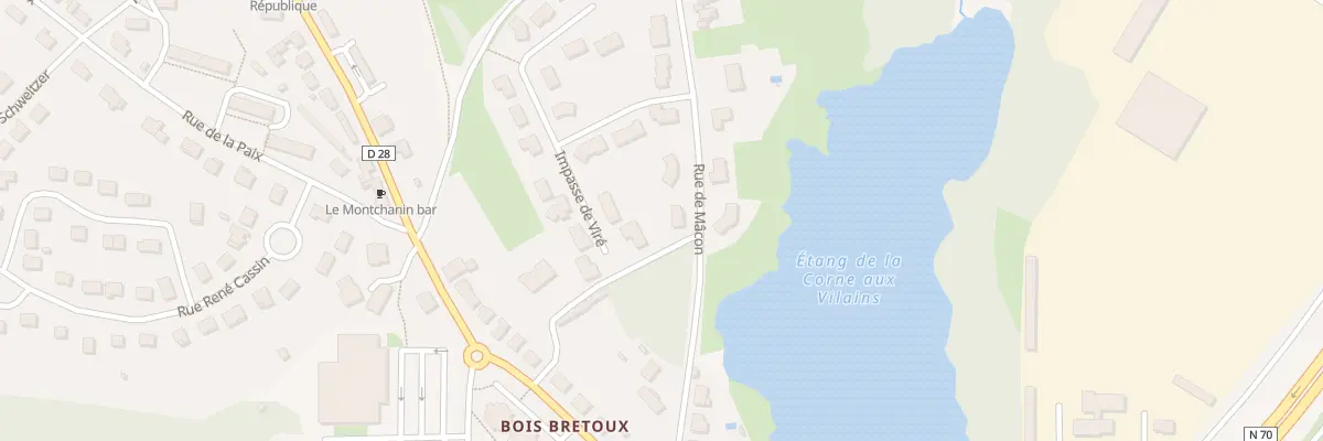 Plan du 84 Rue de Mâcon à Montchanin