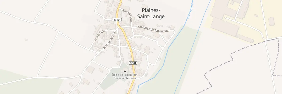 Plan du 2 Rue des Cannes à Plaines-Saint-Lange