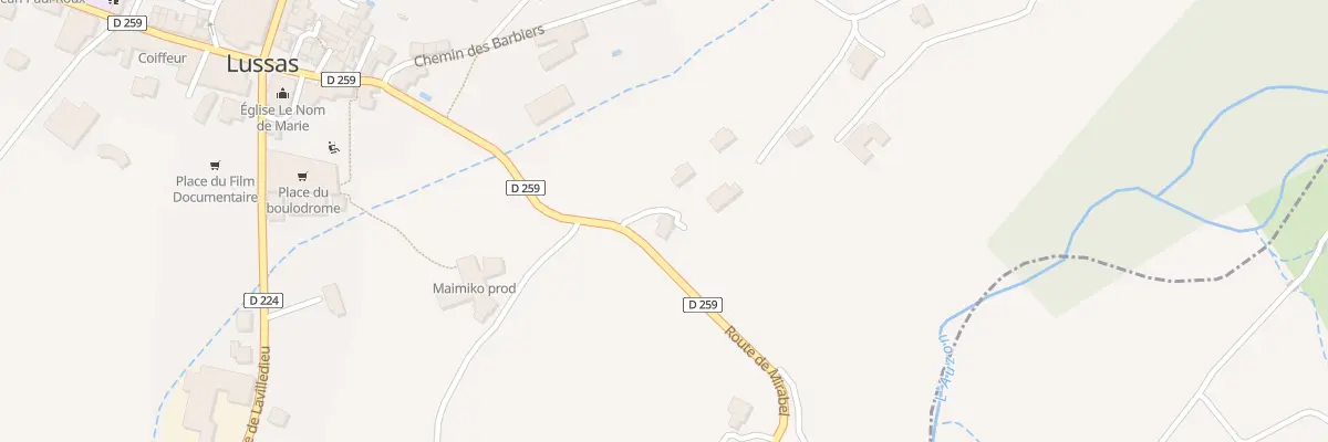 Plan du 325 Rte de Mirabel à Lussas