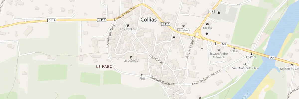 Plan du 2 Pl de l’Eglise à Collias