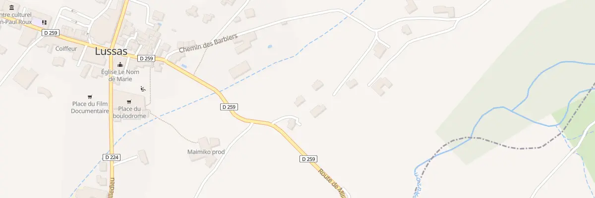 Plan du 132 Imp du Bas des Chamets à Lussas