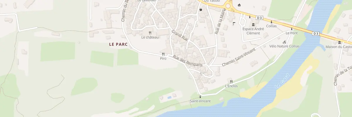 Plan du 19 Rue des Remparts à Collias