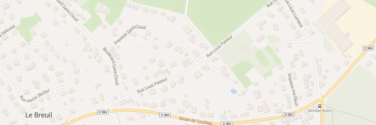 Plan du 13 Rue Louis Pasteur au Breuil