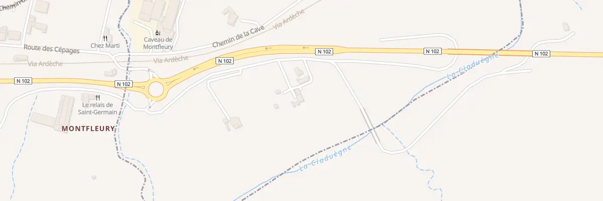 Plan du 230 Che de Darcon à Mirabel