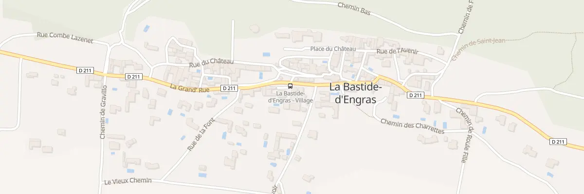 Plan du 5011 La Grand’ Rue à La Bastide-d’Engras