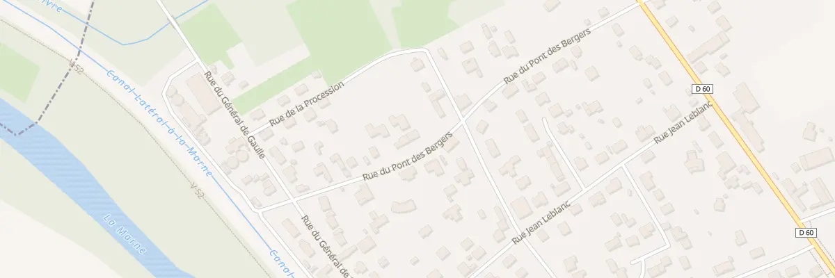 Plan du 16 Rue du Pont des Bergers à Pogny