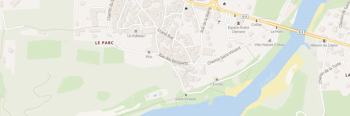 Plan du 10 Rue des Remparts à Collias