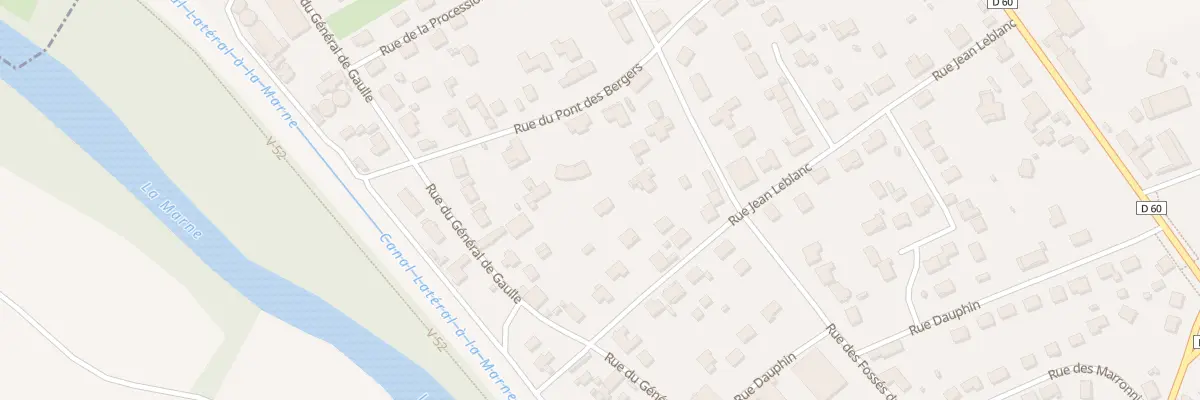 Plan du 50A Rue des Fosses du Village à Pogny