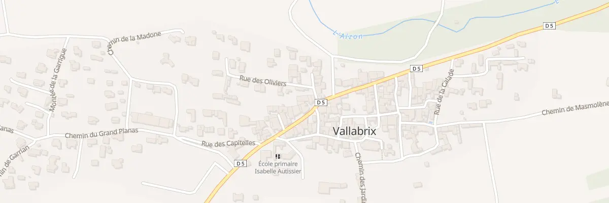 Plan du 5019 Rte de Bagnols sur Ceze à Vallabrix