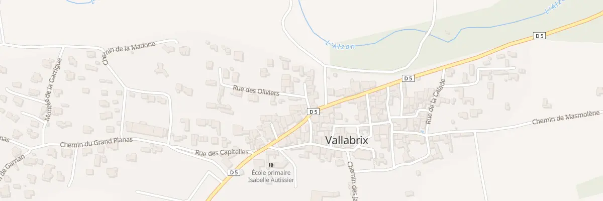 Plan du 5021 Le Village à Vallabrix