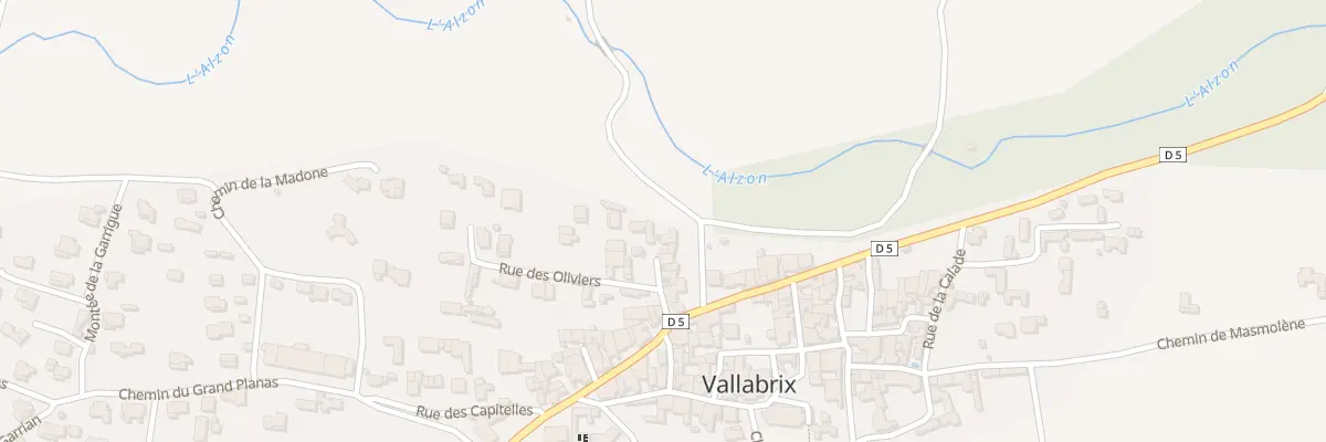 Plan du 5023 Rue des Aires à Vallabrix