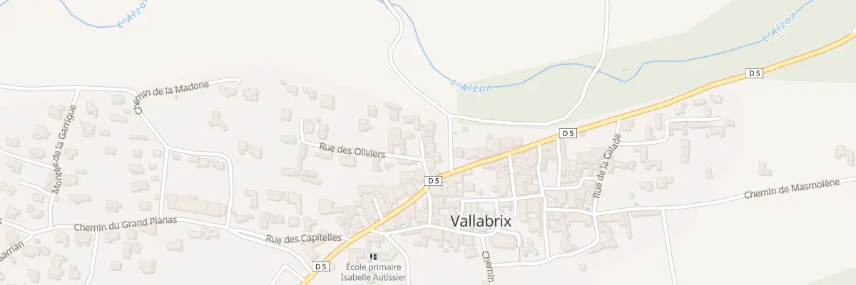Plan du 5026 Le Village à Vallabrix
