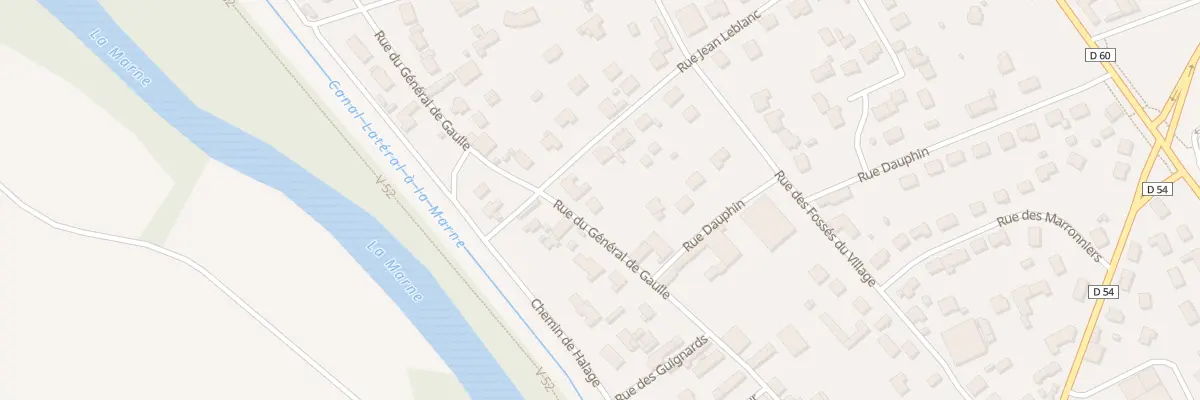 Plan du 53 Rue du General de Gaulle à Pogny
