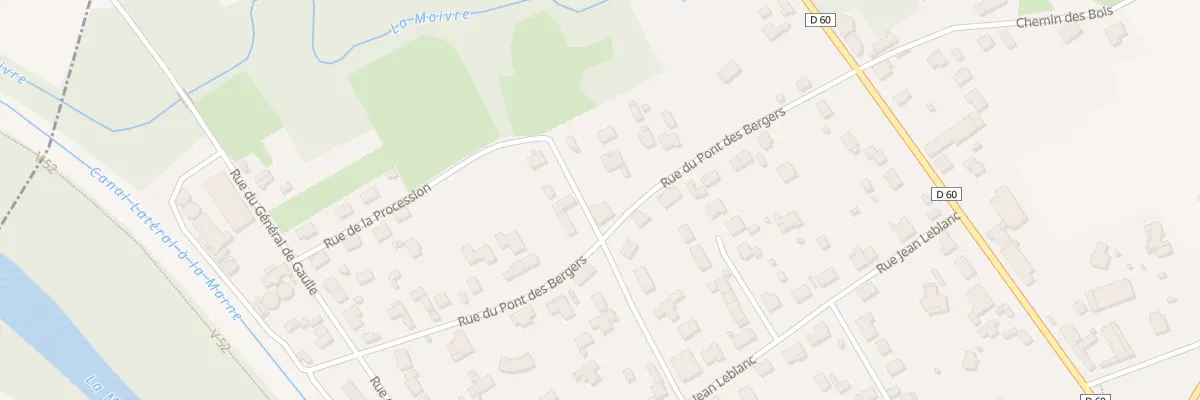 Plan du 24 Rue du Pont des Bergers à Pogny