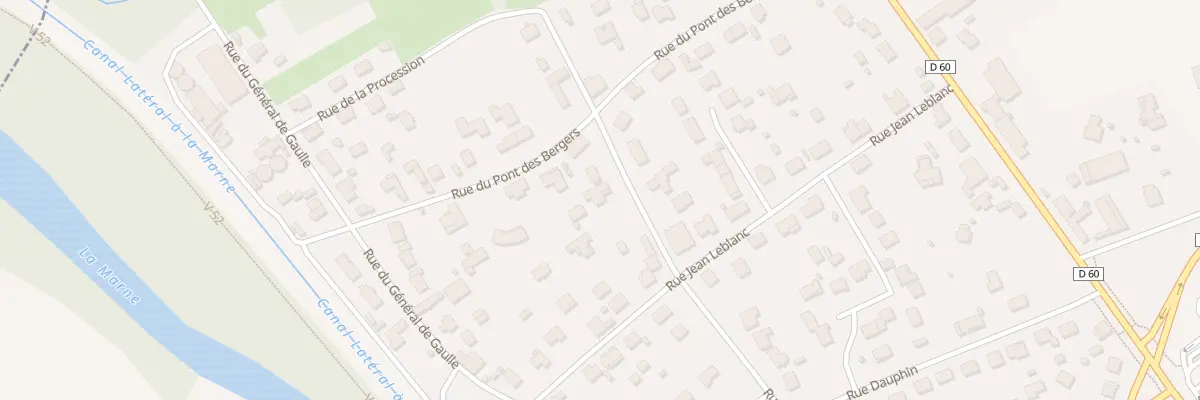 Plan du 52 Rue des Fosses du Village à Pogny