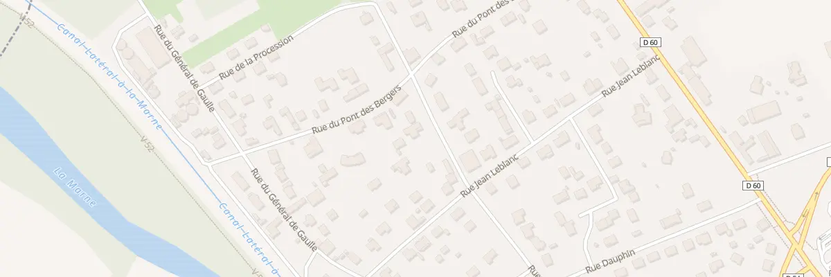 Plan du 52 Rue des Fosses du Village à Pogny