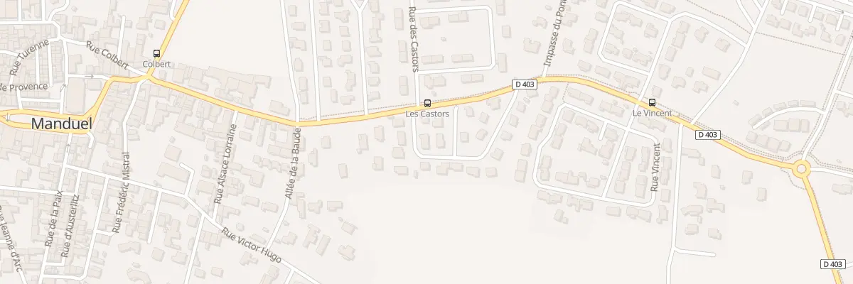 Plan du 3 Rue des Andalouses à Manduel