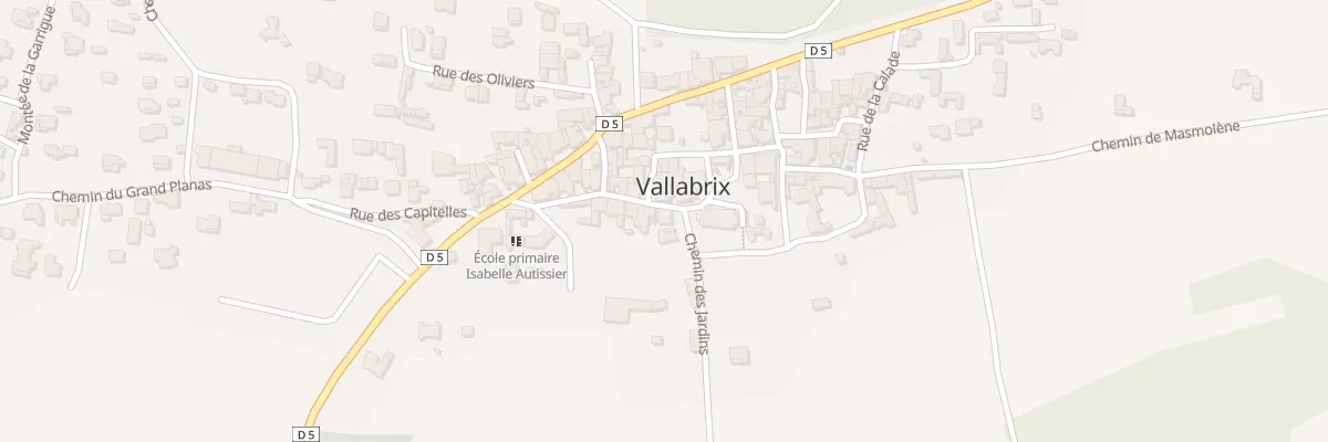 Plan du 5120 Le Village à Vallabrix