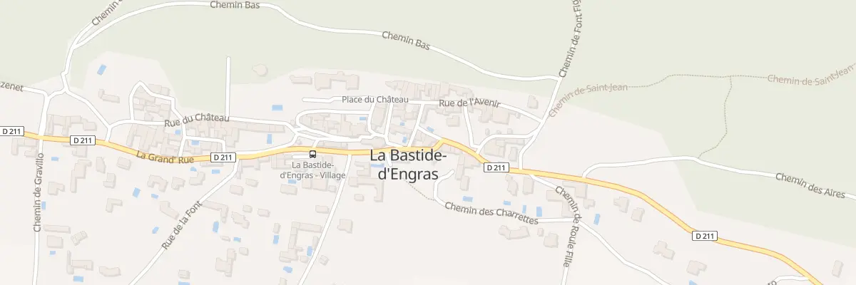 Plan du 5044 La Grand’ Rue à La Bastide-d’Engras