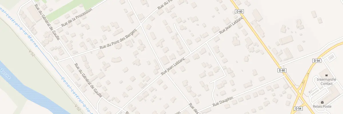 Plan du 20 Rue Jean Leblanc à Pogny