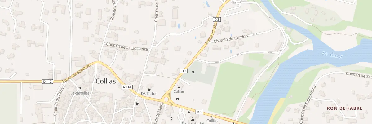 Plan du 92 Rte d’Uzes à Collias